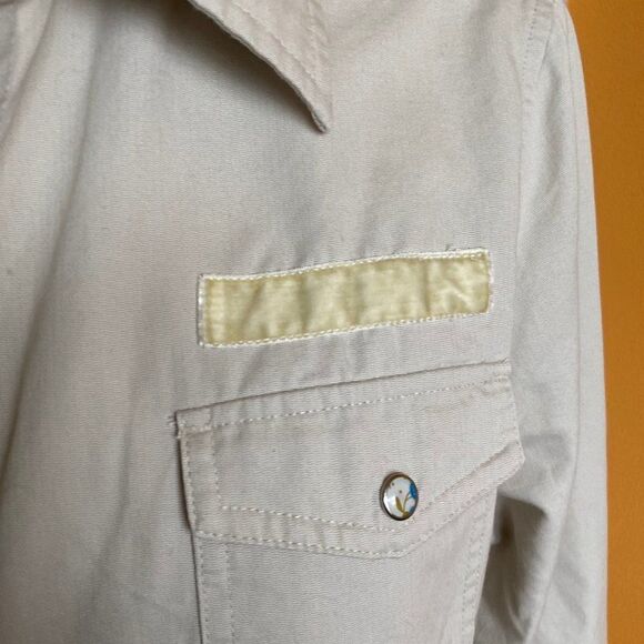 Route 66 Original Clothing Co Tan Snap Front Shirt SZ L - Picture 5 of 15